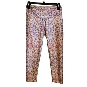 EUC Goldsheep Kaleidoscope Multicolor Capri Leggings